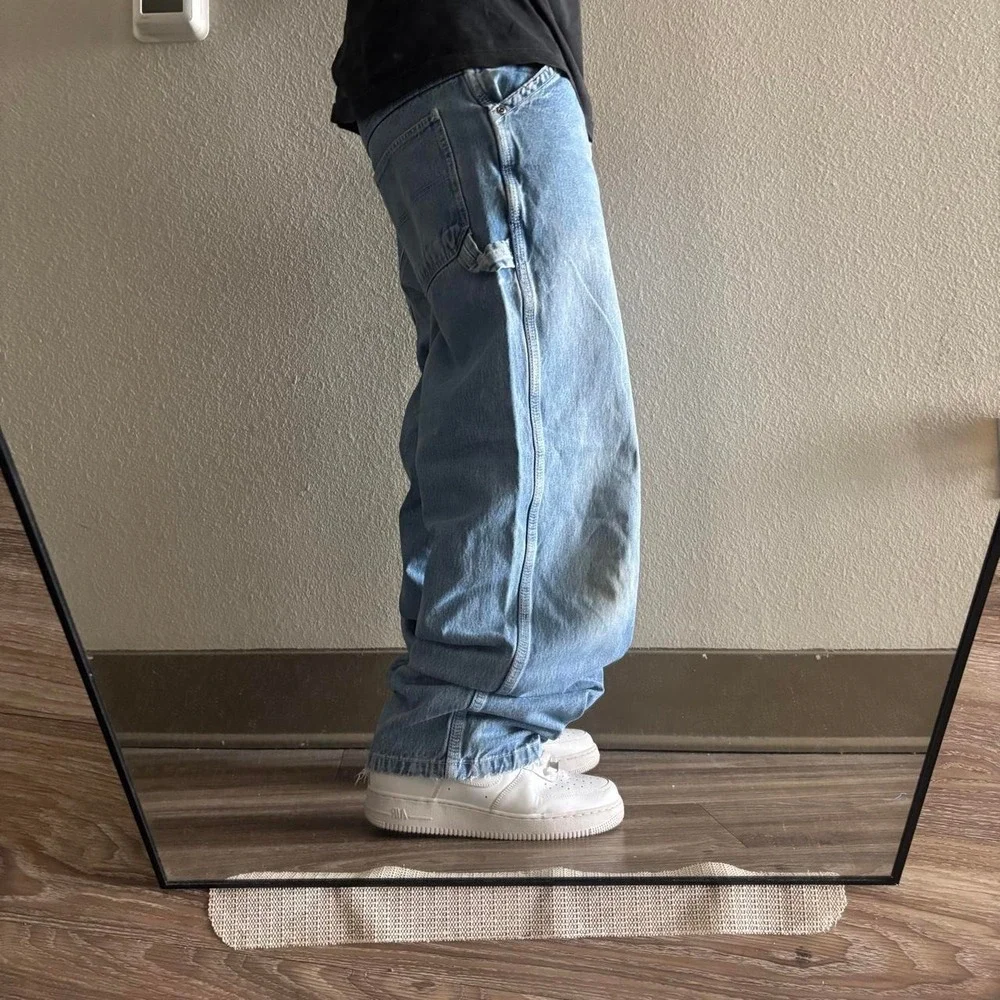 Vintage Y2K/2000s Baggy Light Wash Skater Carpenter Denim Jeans! 33x31